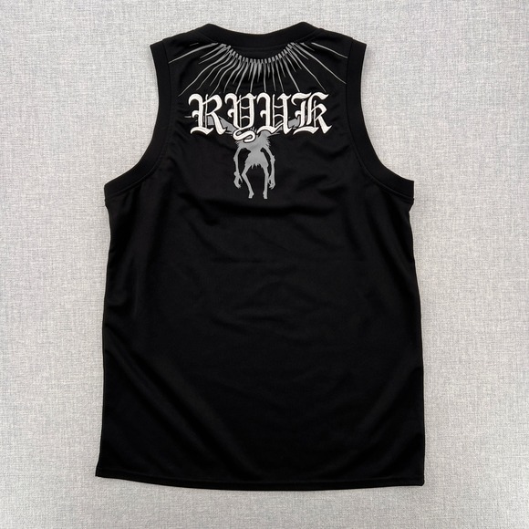 Death Note Ryuk Anime Graphic Tank Top Men S Black Manga Streetwear Embroidered - Picture 2 of 10